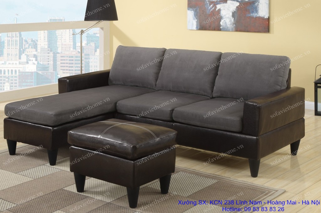 sofa góc nỉ mẫu 22